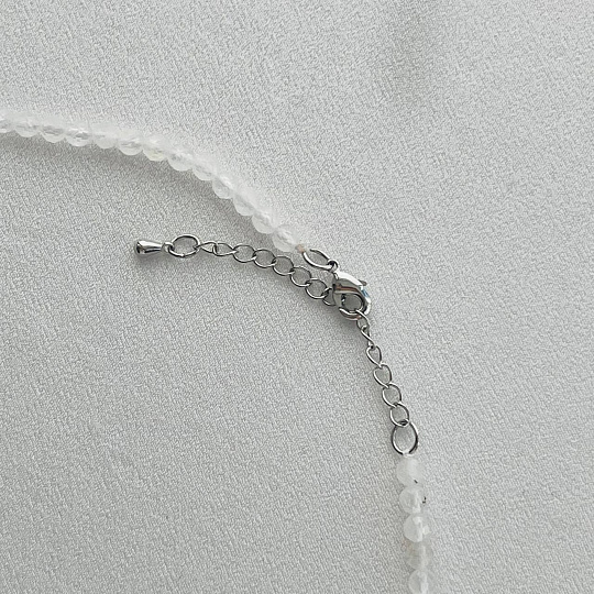 Бусы из Лунного камня огранка, Артикул: 099572 - изображение товара №3