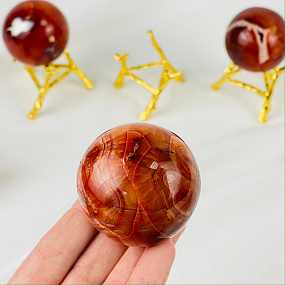 Шар из Сердолика на подставке, Артикул: 116912 - изображение товара №2