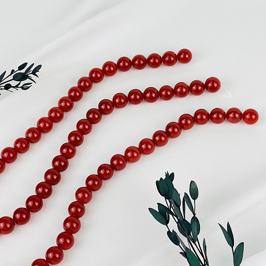 Бусины для рукоделия из Сердолика (32 бусины), Артикул: 059094 - изображение товара №1