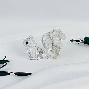 Белка из камня с друзами Горного Хрусталя, Артикул: 117422 - изображение товара №5