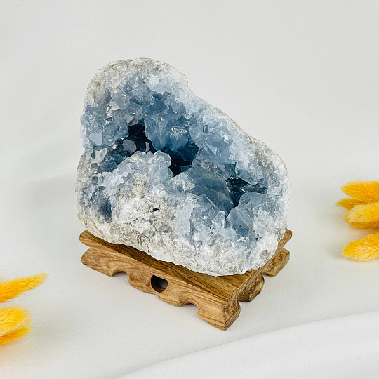 Друза Целестина на подставке, Артикул: 117676 - изображение товара №1