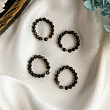 Кольцо на резинке из золотистого Обсидиана
