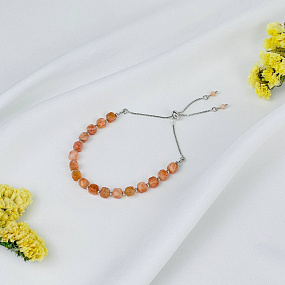 Браслет регулируемый из Солнечного камня