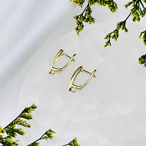 Швензы для сережек с Фианитами, Артикул: 056892 - изображение товара №2