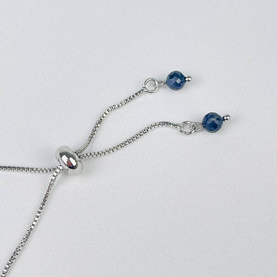 Браслет регулируемый с Сапфиром, Артикул: 116600 - изображение товара №4