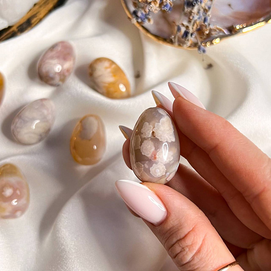 Яйцо из цветочного Агата, Артикул: 097853 - изображение товара №2