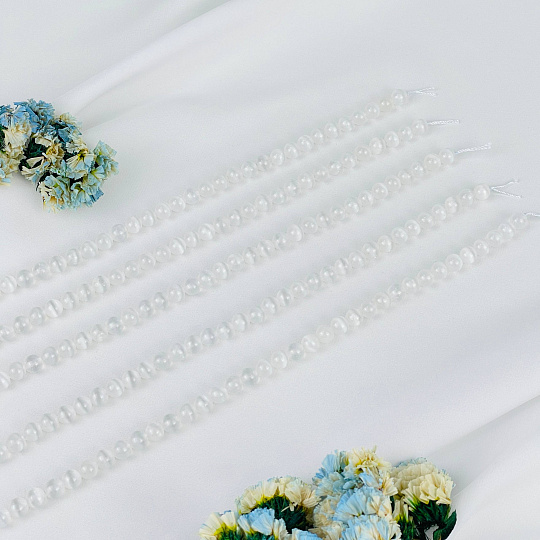 Бусины для украшений из Селенита (60 бусин), Артикул: 105638 - изображение товара №2