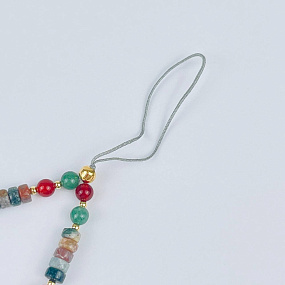 Держатель для телефона из океанической Яшмы и Сердолика, Артикул: 118149 - изображение товара №3