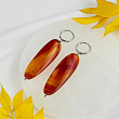 Серьги крупные из Сердолика