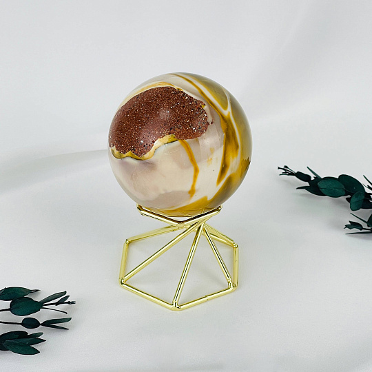 Шар из Яшмы "Мукаит", Артикул: 088690 - изображение товара №1