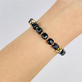 Браслет из черного Турмалина (Шерл)