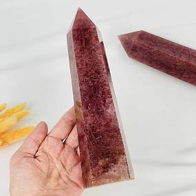 Кристалл из Клубничного кварца, Артикул: 081232 - изображение товара №1