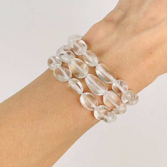 Бусины для украшений из Горного Хрусталя (галтовка), Артикул: 064154 - изображение товара №1