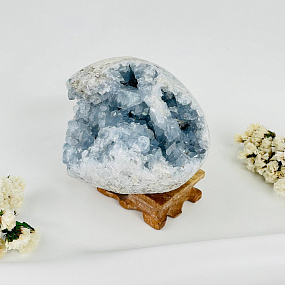 Друза Целестина на подставке, Артикул: 117683 - изображение товара №1