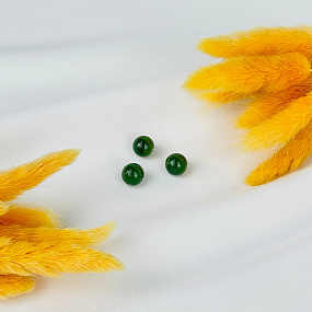 Бусины для украшений из Нефрита (3 шт)