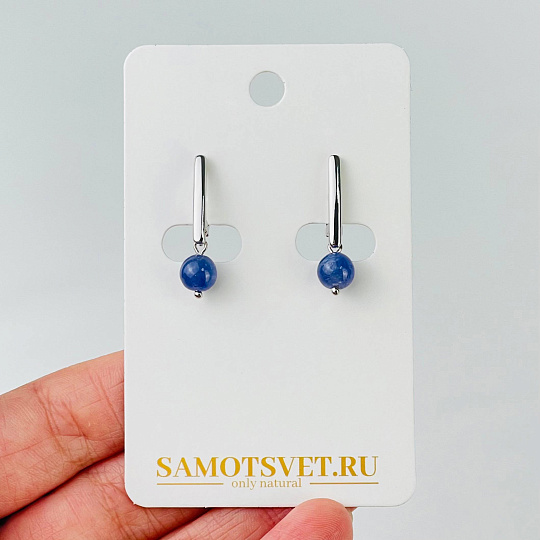 Серьги из Танзанита, Артикул: 117414 - изображение товара №1