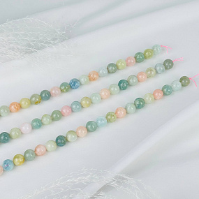 Бусины для украшений из Берилла, Морганита и Аквамарина (32 бусины)