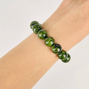 Браслет из Хромдиопсида, Артикул: 098889 - изображение товара №1