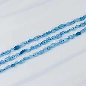 Бусины для украшений из Аквамарина (галтовка)