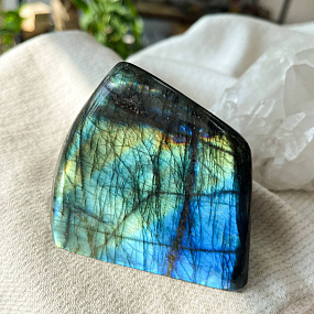 Срез (экран) из камня Лабрадор полированный