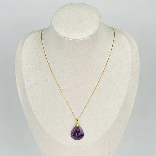 Кулон на цепочке из Сугилита, Артикул: 116755 - изображение товара №2