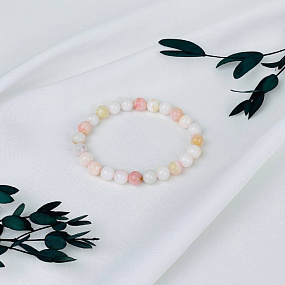 Браслет из Опала розового, Артикул: 085090 - изображение товара №1