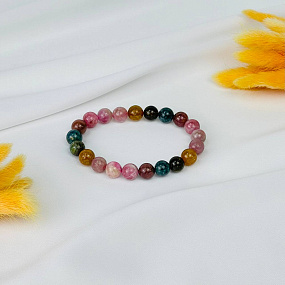 Браслет из Турмалина микс, Артикул: 115966 - изображение товара №2