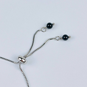 Браслет регулируемый (на защиту) из Яшмы, Турмалина и Гематита, Артикул: 117958 - изображение товара №3