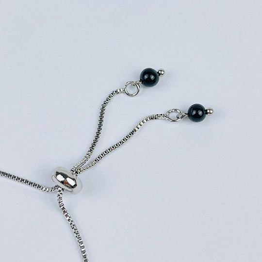 Браслет регулируемый (на защиту) из Яшмы, Турмалина и Гематита, Артикул: 117958 - изображение товара №3