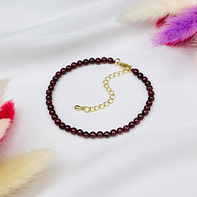 Браслет из Граната (Пироп), Артикул: 084557 - изображение товара №2