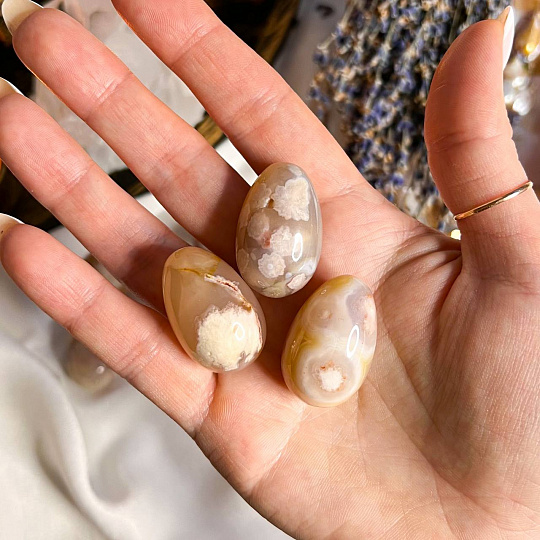 Яйцо из цветочного Агата, Артикул: 097853 - изображение товара №3