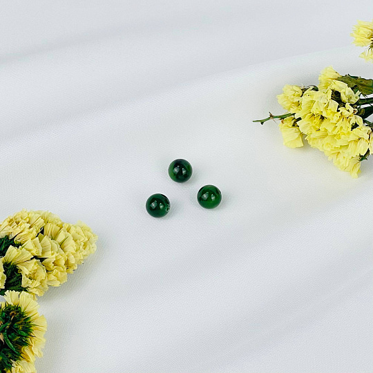 Бусины для украшений из Нефрита (3 шт), Артикул: 117508 - изображение товара №1