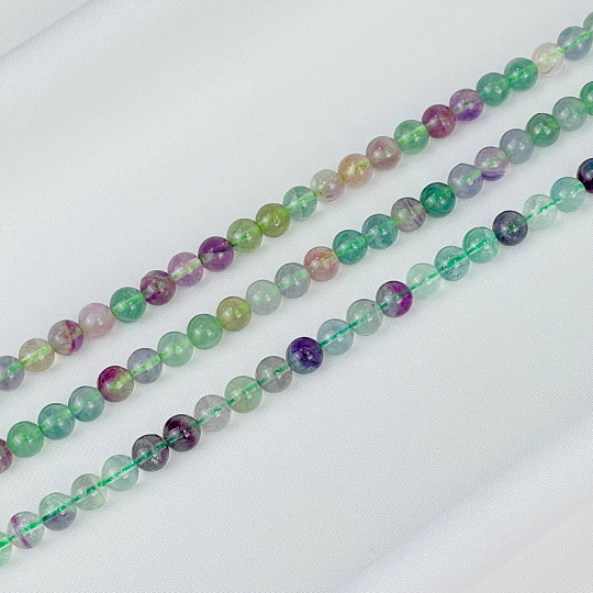 Бусины для украшений из Флюорита (60 бусин), Артикул: 052332 - изображение товара №1