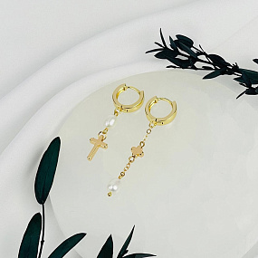 Серьги из Жемчуга, Артикул: 116865 - изображение товара №2