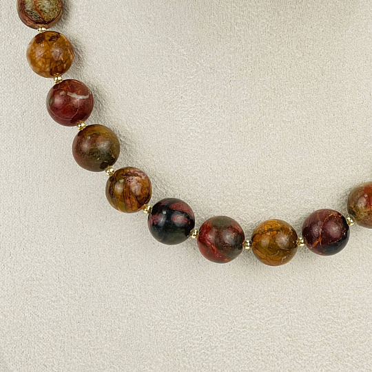 Колье из Яшмы (Пикассо), Артикул: 118161 - изображение товара №2