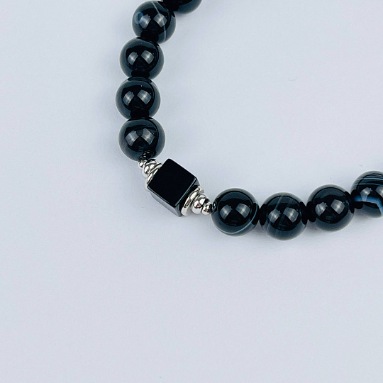 Браслет из полосатого Агата, Артикул: 073309 - изображение товара №3