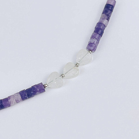 Держатель для телефона из Лепидолита и Горного Хрусталя, Артикул: 118148 - изображение товара №2