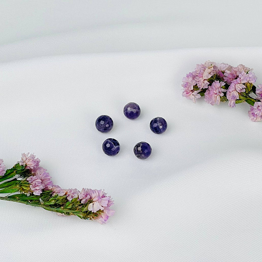 Бусины для украшений из Аметиста (5 шт), Артикул: 117258 - изображение товара №1