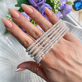 Бусины для украшений из Горного Хрусталя огранка