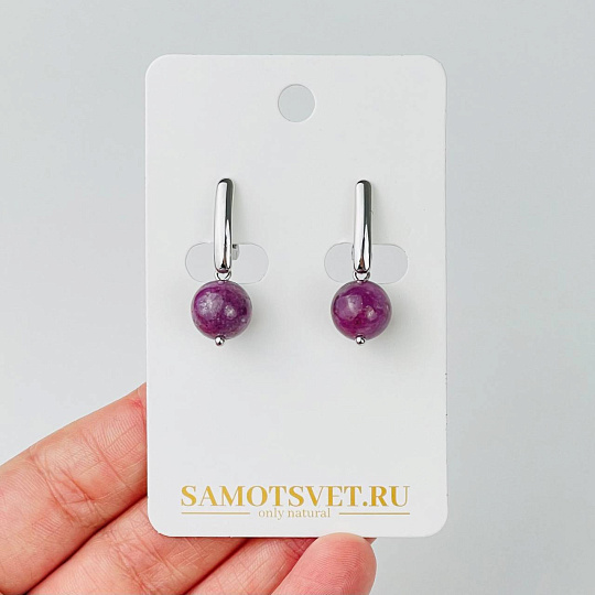 Серьги из Рубина, Артикул: 116559 - изображение товара №1