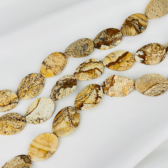 Бусины для украшений из песочной Яшмы, Артикул: 117445 - изображение товара №2