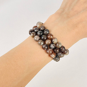 Бусины для украшений из Лунного и Солнечного камня (50 бусин), Артикул: 117044 - изображение товара №2