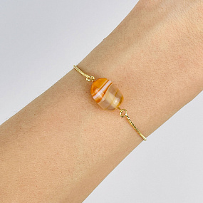 Браслет регулируемый с Агатом, Артикул: 117848 - изображение товара №2