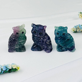 Фигурка "Сова" из Флюорита