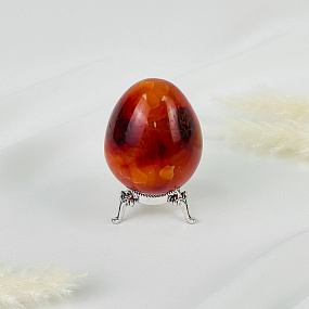 Яйцо из Сердолика на подставке, Артикул: 116928 - изображение товара №1