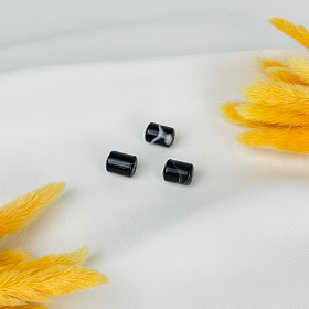 Бусины для украшений из полосатого Агата (3 шт)