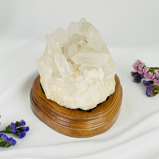 Друза Горного хрусталя на подставке, Артикул: 070039 - изображение товара №2