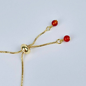 Браслет регулированный из Сардоникса, Артикул: 118411 - изображение товара №3