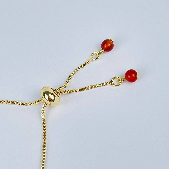 Браслет регулированный из Сардоникса, Артикул: 118411 - изображение товара №3