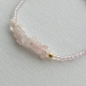 Браслет из Розового кварца, Артикул: 100179 - изображение товара №3